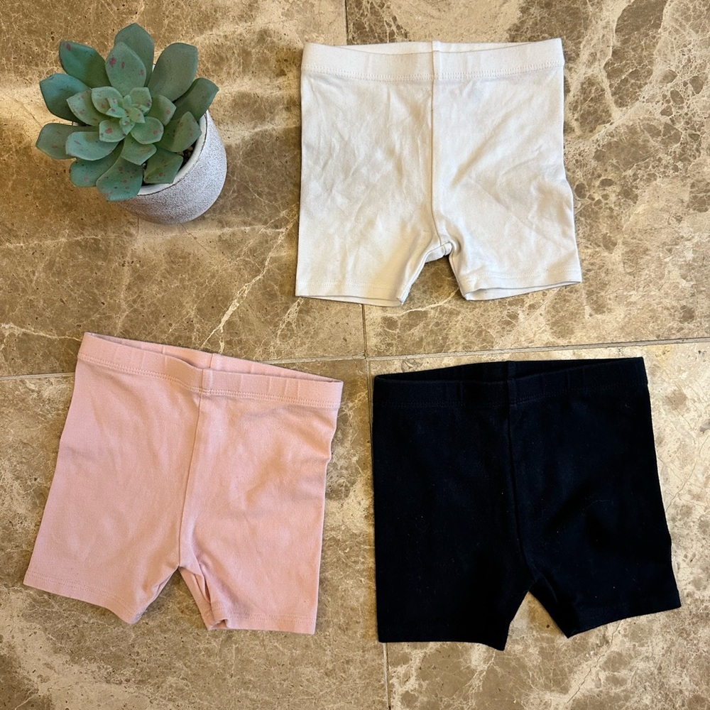 Rise Little Earthling Cotton Shorts Set - Black, Pink, White BNWOT
